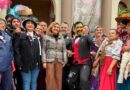 A pesar de la lluvia, la Acción Teatral Urbana llenó de color el centro de la Madre de Ciudades