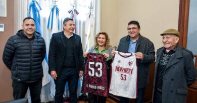 La intendente Fuentes recibió a la comisión directiva del Club Jorge Newbery