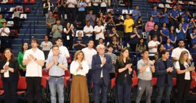 La intendente Fuentes y el secretario de la provincia Dapello participaron de la apertura Torneo Nacional de Básquet 3×3 de Olimpíadas especiales