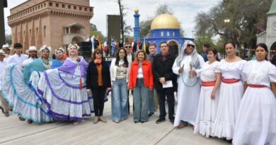 La intendente Fuentes participó de la apertura del primer festival cultural del Inmigrante en el Parque del Encuentro