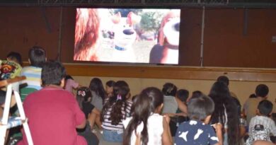 El Cine Móvil en el Paseo Capital del Agro de Fernández