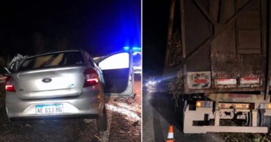 Una familia de Santiago sufrió un grave accidente regresando desde Tucumán