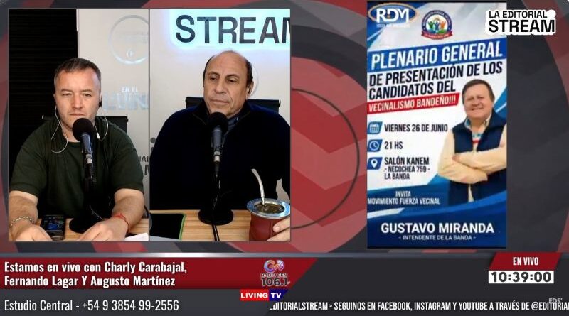 Elecciones municipales en La Banda: presentación de candidatos del MFV de Gustavo Miranda