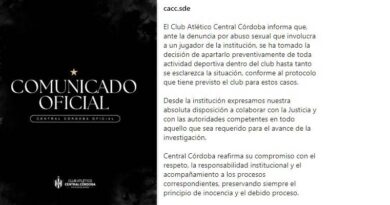 Central Córdoba decidió apartar al jugador de la Reserva denunciado por abuso sexual