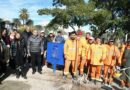 La intendente Fuentes y el secretario Benavente supervisaron trabajos de limpieza y colocación de cestos en el barrio Belgrano
