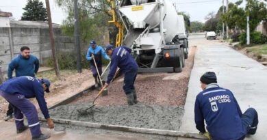 La Municipalidad realizó el mantenimiento de calles con hormigón en los barrios Aeropuerto, Vinalar, Juan XXIII y Néstor Kirchner