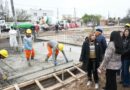 La intendente Fuentes supervisó la obra de construcción de un nuevo puente alcantarilla en el barrio Saint Germés