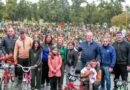 Fuentes saludó a niños y niñas en festejo en el Parque Aguirre