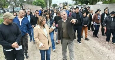 La intendente Fuentes supervisó los trabajos que se llevan adelante en el barrio Parque