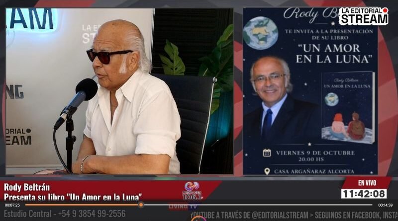 “Un amor de luna”, el nuevo libro de Rody Beltrán