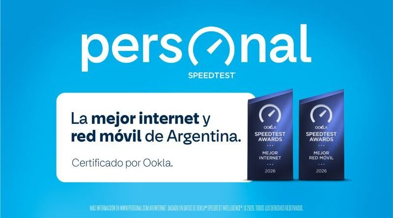 Personal recibe el premio a la mejor internet y red móvil de la Argentina